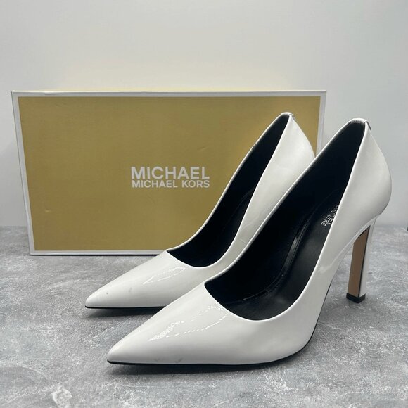 Michael Michael Kors White Amara Pump Stiletto Heels - Picture 1 of 14